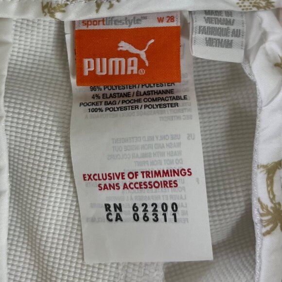 Puma Golf Bermuda Shorts Womens Size W28 White Zip Front Lightweight Pockets - Picture 7 of 13